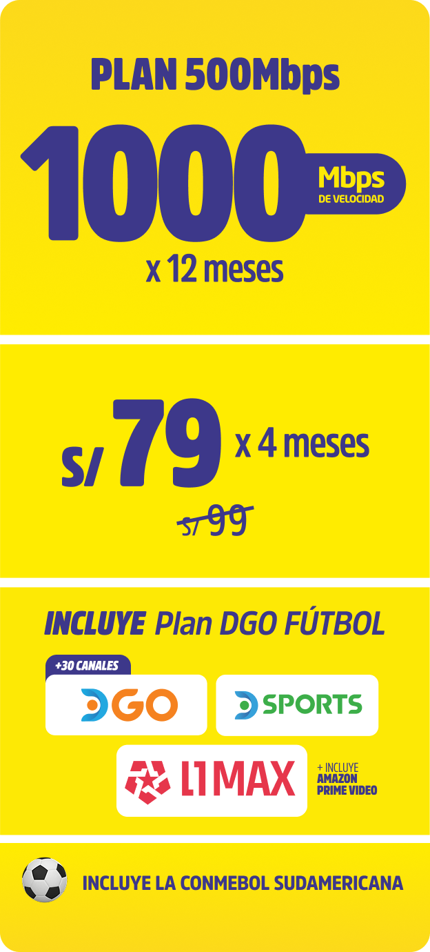 Plan 500Mbps